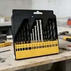 Kit Brocas 16 Peças Multiuso – Para Madeira, Metal e Concreto – Com Estojo