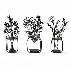 Kit 3 Vasos Decorativos Modernos Mesa Minimalista Sala Estante Escritório Enfeite Casa Luxo delicado