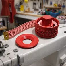 Organizador de Fita Métrica Compacto porta fita métrica  e suporte fita métrica retrátil de costura