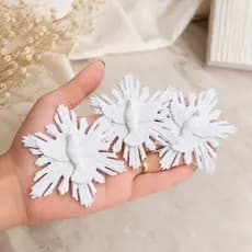 Kit Espírito Santo Mini Lembrancinha Batizado Comunhão Aplique Enfeite Decoração