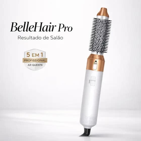 Escova Secadora 5 em 1 Profissional 220V Modeladora Alisadora Secador De Cabelo Com 5 Acessórios