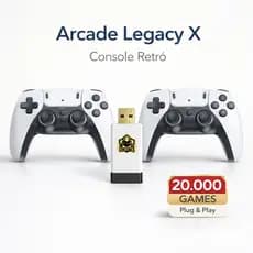 Game Stick 4K 20.000 Jogos Retrô Emuladores PS1 N64 SNES HDMI Plug & Play 2 Controles Sem Fio
