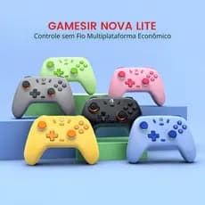 Controle Sem Fio Bluetooth Gamesir T4 Nova Lite Analógicos Hall Effect