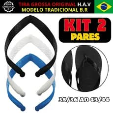Kit 2 Pares Correias para Chinelo Masculino e Feminino Largas e de Alta Qualidade