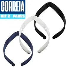 Kit 2 Pares Tira para Chinelo Tradicional Masculino e Feminino – Correia Larga Várias Cores