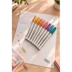 Marcador Glitter Tris Vibes – Marca Texto com Brilho para Estudo e Planner