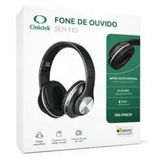 Fone Bluetooth Sem Fio Onistek ON-FN630 Headphone 40mm Rádio FM MicroSD