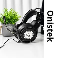 Headset Gamer Profissional Com Fio RGB Microfone Ajustável Áudio Imersivo 50mm PC e Console