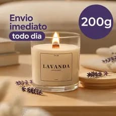 Vela aromática artesanal Perfumada 200G/100G/40G- Vários Aromas - Pavio e Tampa de Madeira - ESSENCIAS PREMIUM