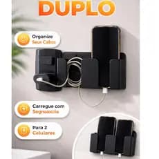 Suporte Duplo para Celular ou Controle Remoto – Organização e Praticidade