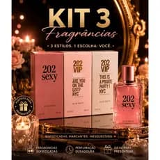 Kit 3 Perfumes Femininos 100ml Alta Fixação Fragrâncias Sofisticadas