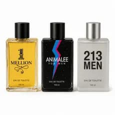 Kit 3 Perfumes Masculinos 100ml Presente Dia dos Pais Fragrâncias Marcantes Alta Fixação