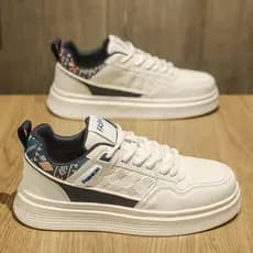 2026 Novo Estilo Sapatos Brancos Masculinos All-Match Sola Macia Tênis Esportivos Casuais
