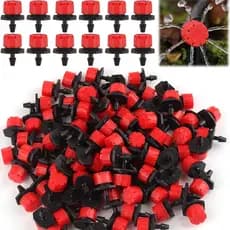 Kit 300 Unidades Micro Mangueira com Aspersores e Gotejadores para Irrigação de Jardim e Horta