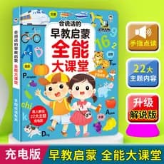 Little Ru Infância Educação Infantil Audiobook Bebê Livro de Voz Cognitiva Ponto de Dedo Brinquedo de Leitura Máquina de