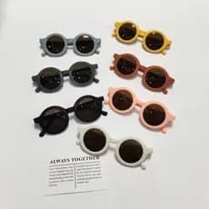 Crianças óculos de sol óculos de sol na moda Retro bebê óculos de sol versão coreana meninos meninas óculos de sol pront