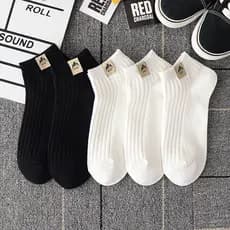 Meias de verão meias masculinas desodorante absorvente de suor algodão barco meias ins na moda All-Match meninos meias e