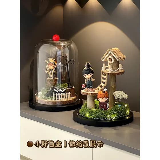 Meu Kono tem casa!Desktop transparente bolha Mart mistério caixa ornamentos paisagismo Anti-poeira exibição caixa de arm