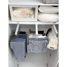 T calças Rack telescópico Slide ferroviário doméstico Pull-out calças gaveta guarda-roupa armazenamento ferramenta útil