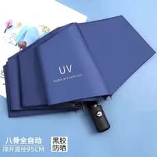 Guarda-chuva totalmente automático masculino feminino dobrável grande reforçado engrossado chuva ou chuva guarda-sol pro