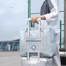 Bolsa de viagem portátil de grande capacidade, curta distância, estudante, escola residencial, carrinho, bagagem