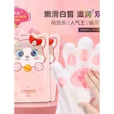 Máscara de mão com garra de gato, luvas de enfermagem femininas, mãos delicadas, linhas finas, não gênero, clareamento,