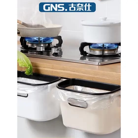 Lixeira de cozinha para porta de armário, lata de lixo montada na parede, banheiro doméstico, sala de estar, cesta de pa