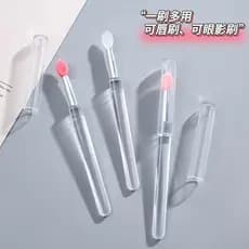 Novo estilo escova labial de Silicone com Anti-poeira falso batom escova aplicação vara lábio beleza maquiagem multicolo