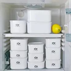 Geladeira frutas frescas-mantendo caixa de armazenamento dedicada microondas aquecimento lancheira plástico retangular l