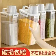 Balde de arroz enlatado multigrãos japonês doméstico à prova de insetos à prova de umidade selado tanque de armazenament