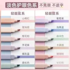 Marcador iluminador iluminador estudantes usam caneta marcador cor desenho chave marcador caneta colorida para notas ded