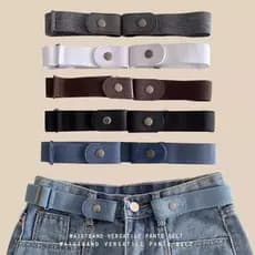Novo estilo preguiçoso cinto feminino Jeans elástico cintura estreita ferramenta útil cinto circunferência da cintura gr