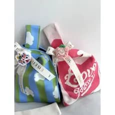 Grande capacidade Super alta qualidade bolsa de malha primavera verão portátil bolsa Tote nicho bolsa de pulso lembrança