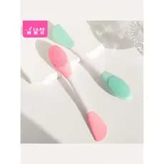Escova de máscara A1pq801-Silicone escova de lavagem facial limpa poros escova de limpeza Manual de duas cabeças máscara