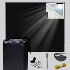 Amazon 420D Oxford Pano Cortina Blackout Completa Cortina Blackout Portátil Protetor Solar diy Cortina Blackout Cortável