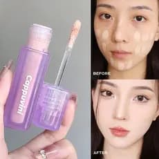 Pequeno tubo roxo corretivo líquido hidratante corretivo iluminando rasgo sulco escondendo olheiras marcas de Acne femin