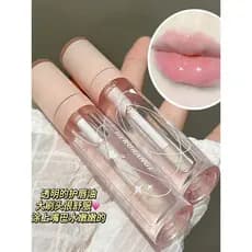 Óleo labial essência labial mel transparente em camadas brilho de água batom feminino hidratante desbotamento linhas lab