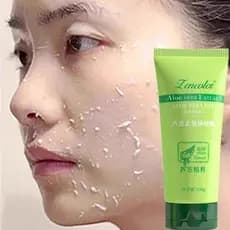 Gel esfoliante facial limpeza profunda encolher poros esfoliante facial cravo limpador facial Aloe Vera esfoliante