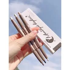 Recomendado Pensmith Caneta de bicho-da-seda de duas cabeças feminina de dupla utilização perolada destacando contorno i