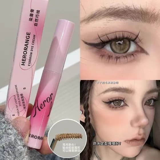 Sensação de névoa de foco suave!Tintura creme de sobrancelha feminino cor clara à prova dwaterproof água de longa duraçã