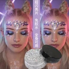 Autêntico palco maquiagem sombra Glitter lantejoulas Gel brilhante rosto vara cabelo cosméticos desempenho maquiagem ded