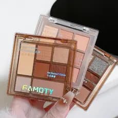 Paleta de sombras de sete cores contorno alto brilho fosco cor terra perolado Chocolate paleta de sombras uma paleta Mul