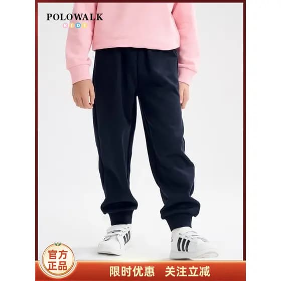 POLOWALK Roupas Infantis Novos Produtos Outono Inverno Novo Estilo Meninos Meninas Esportes Estilo Americano Fleece-Flee