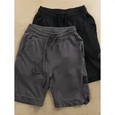 Shorts esportivos masculinos estilo japonês Street Wear solto algodão puro calças de cinco pontos verão malha moletom de