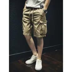 Verão rua resistente ao desgaste Shorts masculino na moda bonito macacão puro algodão resistente ao desgaste respirável