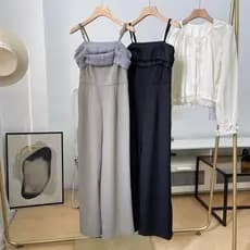 Macacão feminino 2026 primavera novo estilo moda roupas femininas tendência versão coreana suspensórios calças femininas