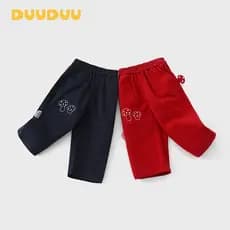 DUUUDUU Calças para bebês meninas 2026 Novo estilo bebê criança Casual classe a primavera outono estilo coreano calças i