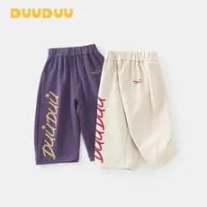 DUUUDUU Estilo Outono 2025 Novo Estilo Coreano Crianças Esportes Casuais Calças de Bebê Classe a Meninas Calças