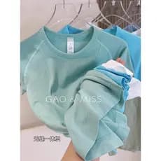 Esportes de manga curta camiseta feminina verão respirável apertado Yoga roupas de Fitness de secagem rápida alta elasti