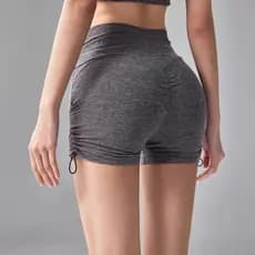 Cordão Fitness esportes Shorts feminino verão elástico respirável de secagem rápida pêssego Hip-Lifting Yoga treinamento